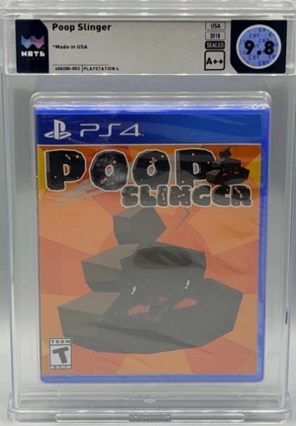 Poop Slinger Sony PlayStation 4 PS4 Limited Run LRG New Sealed WATA 9.8 A++ PSA